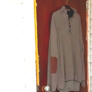 Pronti 100% Polyester ribbed sweater NWT various sizes elbow patches